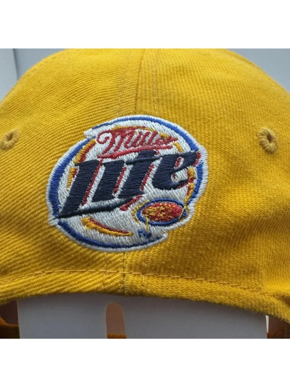 Green Bay Packers NFL Adjustable Baseball Cap Hat Reebok Yellow Gold Miller Lite